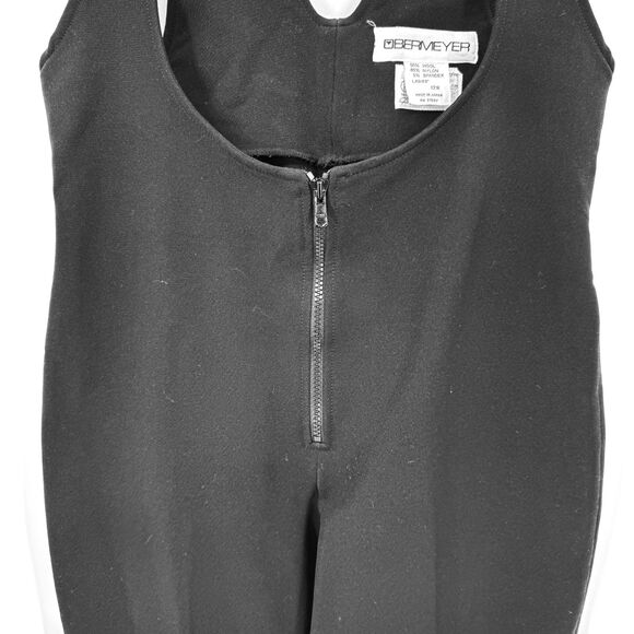 OBERMEYER Black Snow Ski Suit Stirrup Jumpsuit Bib Size 12 - Picture 3 of 8